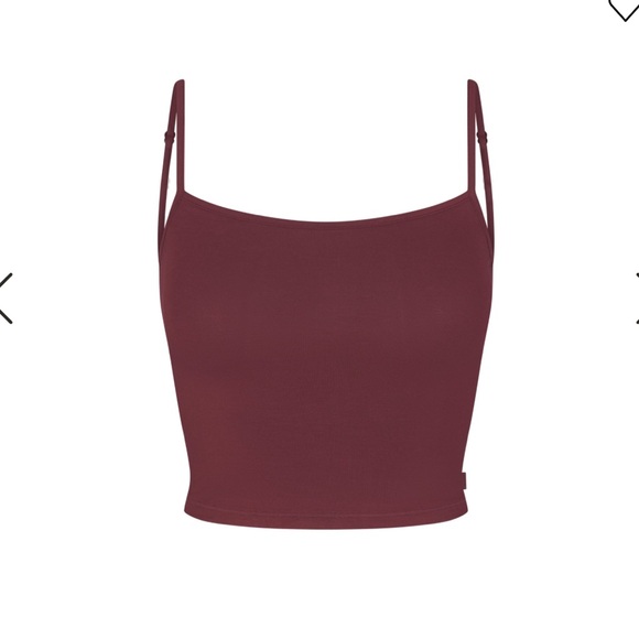 SKIMS Other - SKIMS SKIMS SLEEP
STRAIGHT NECK CROPPED CAMI SIZE XXS